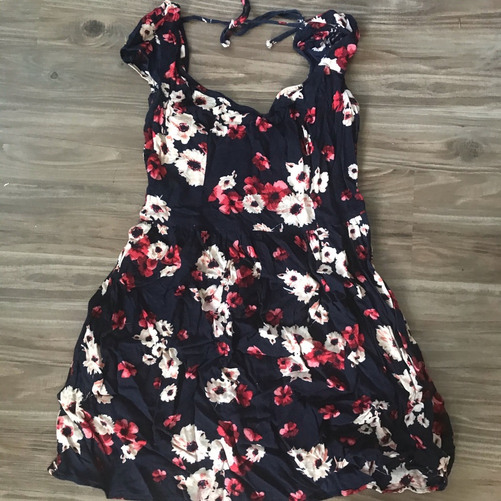Floral short summer dress